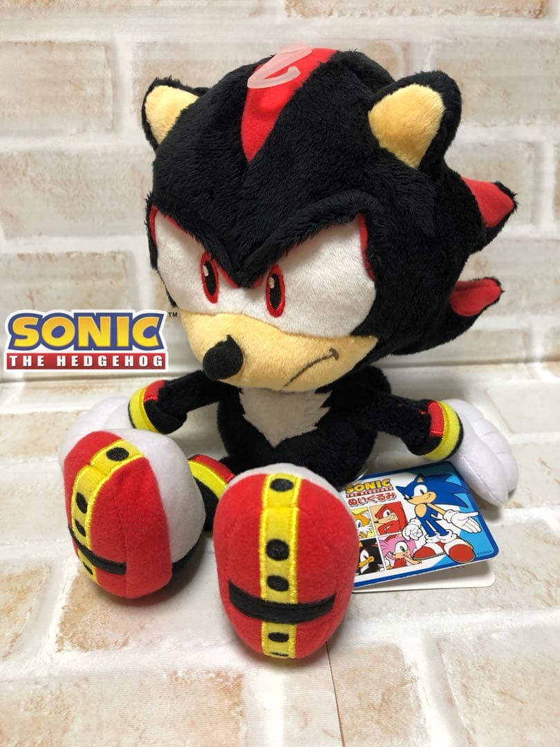 ソニック ザ ヘッジホッグ　シャドウ　ぬいぐるみ　三英　shadow SEGA