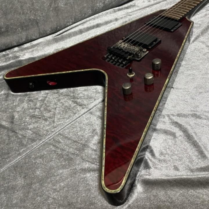 希少生産完了モデル Schecter AD-V-1-FR EMGピックアップ搭載