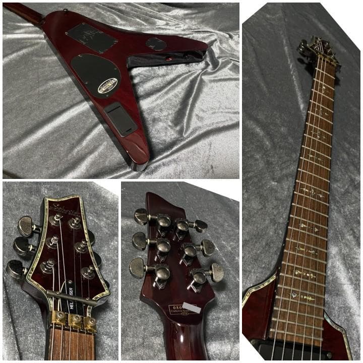希少生産完了モデル Schecter AD-V-1-FR EMGピックアップ搭載