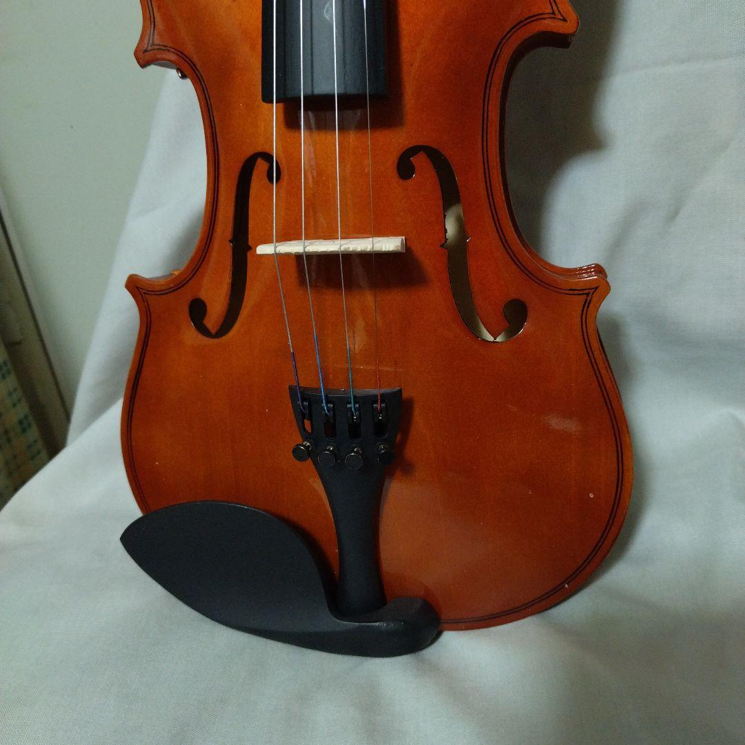 ♥新品未使用4/4♥初心者用バイオリン♥値引済♥弓、ケース、松脂付き