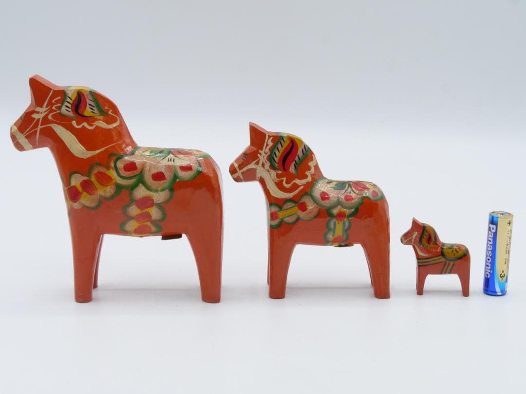 Akta Dalahemslojd ダーラナ ホース 馬 木製 赤 スウェーデン