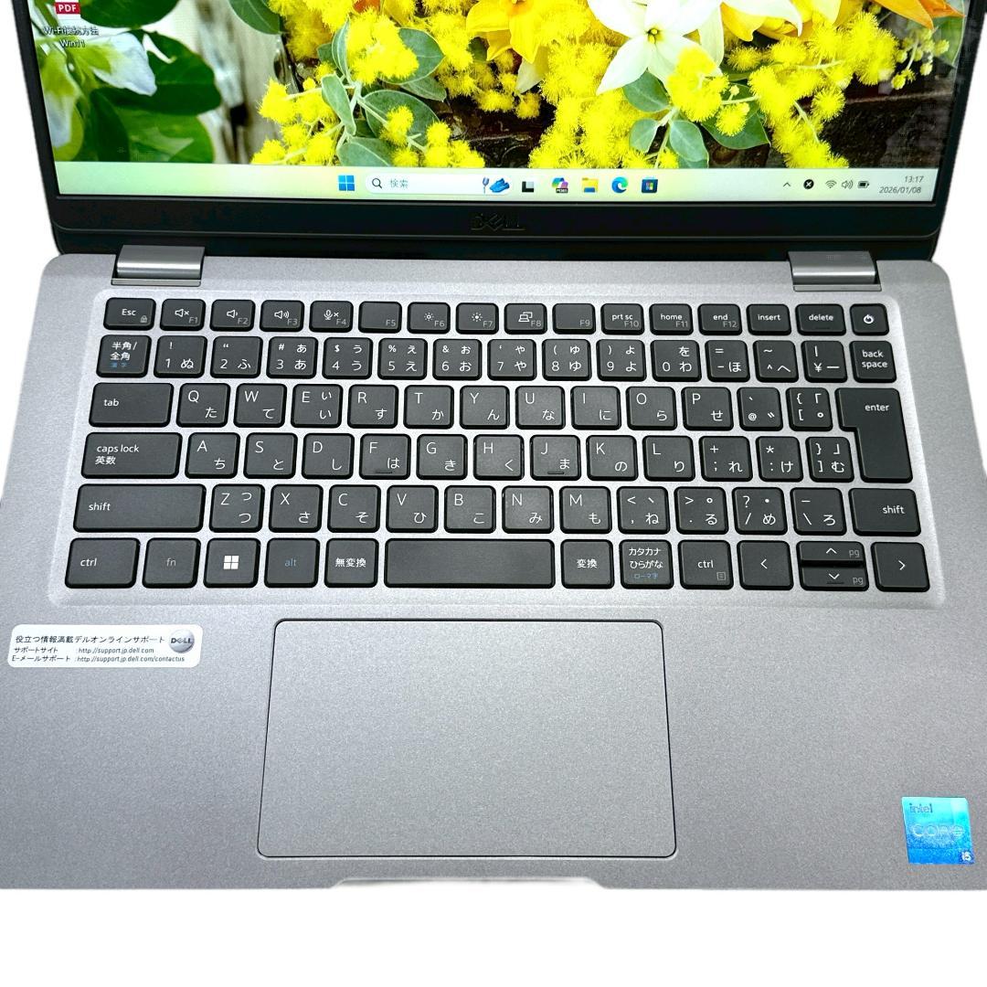 第11世代★DELL【i5★8GB/256GB】13.3型バッテリ新品級　715