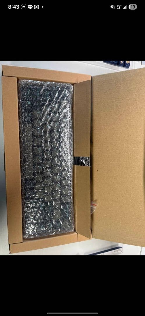 コンパクトキーボード ダークブルー ベージュ