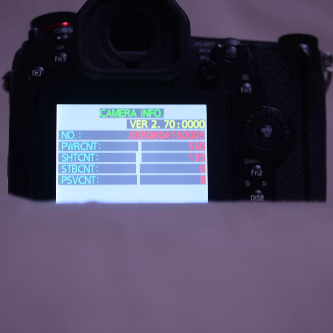 LUMIXG9 PRO ショット数　135回