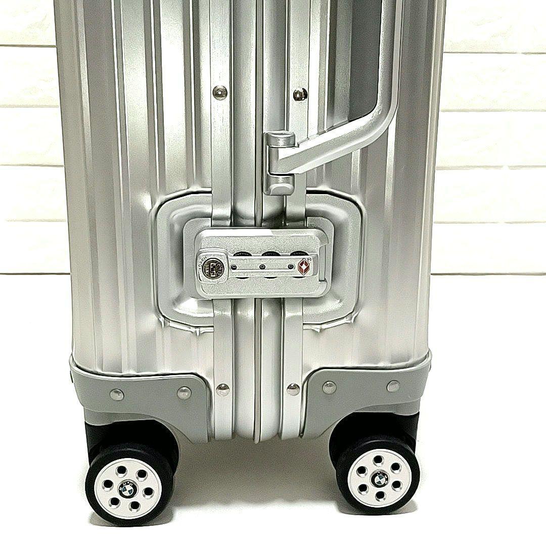 美品32L　BMW　四輪ホイール　アルミ　スーツケース　キャリーケース　シルバー