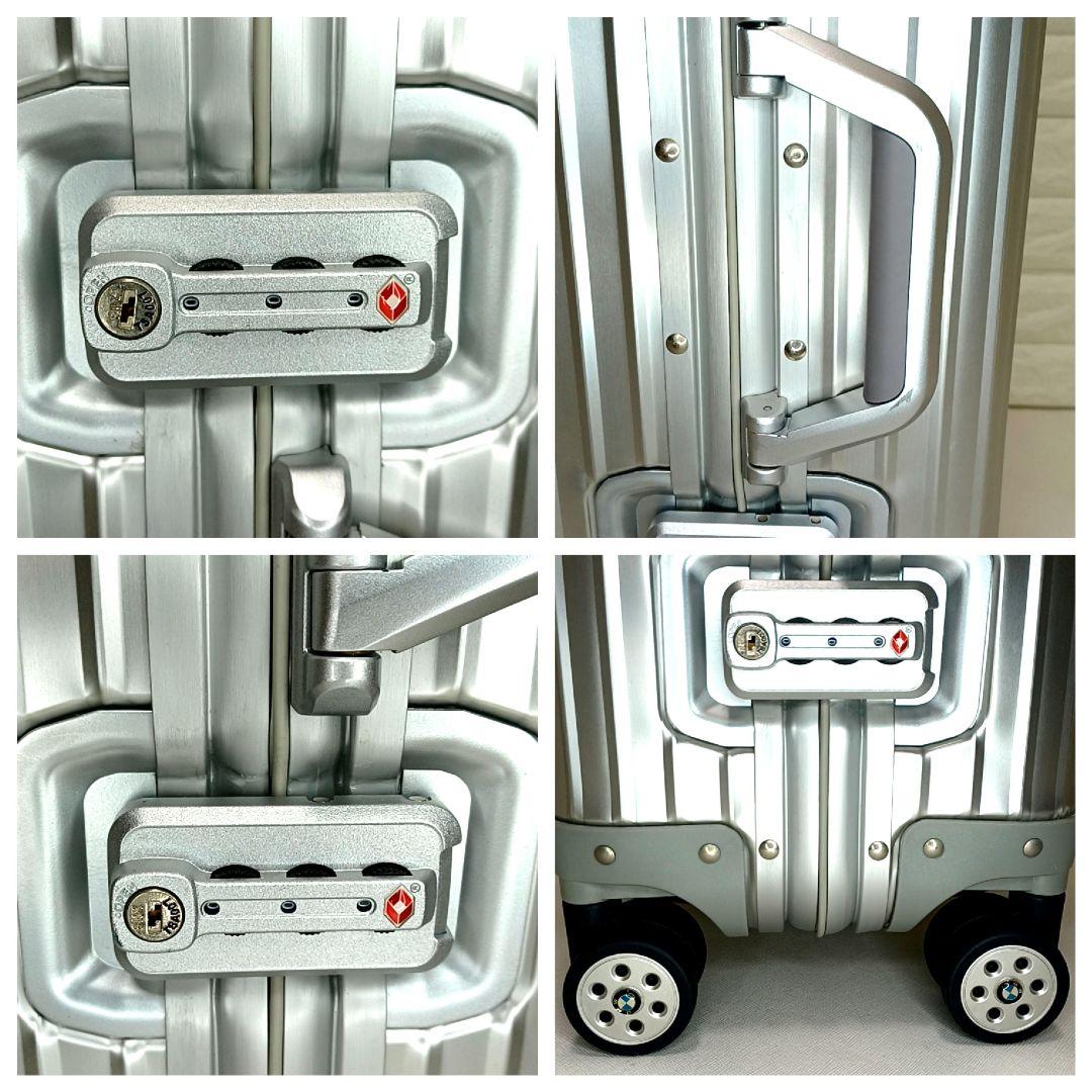 美品32L　BMW　四輪ホイール　アルミ　スーツケース　キャリーケース　シルバー