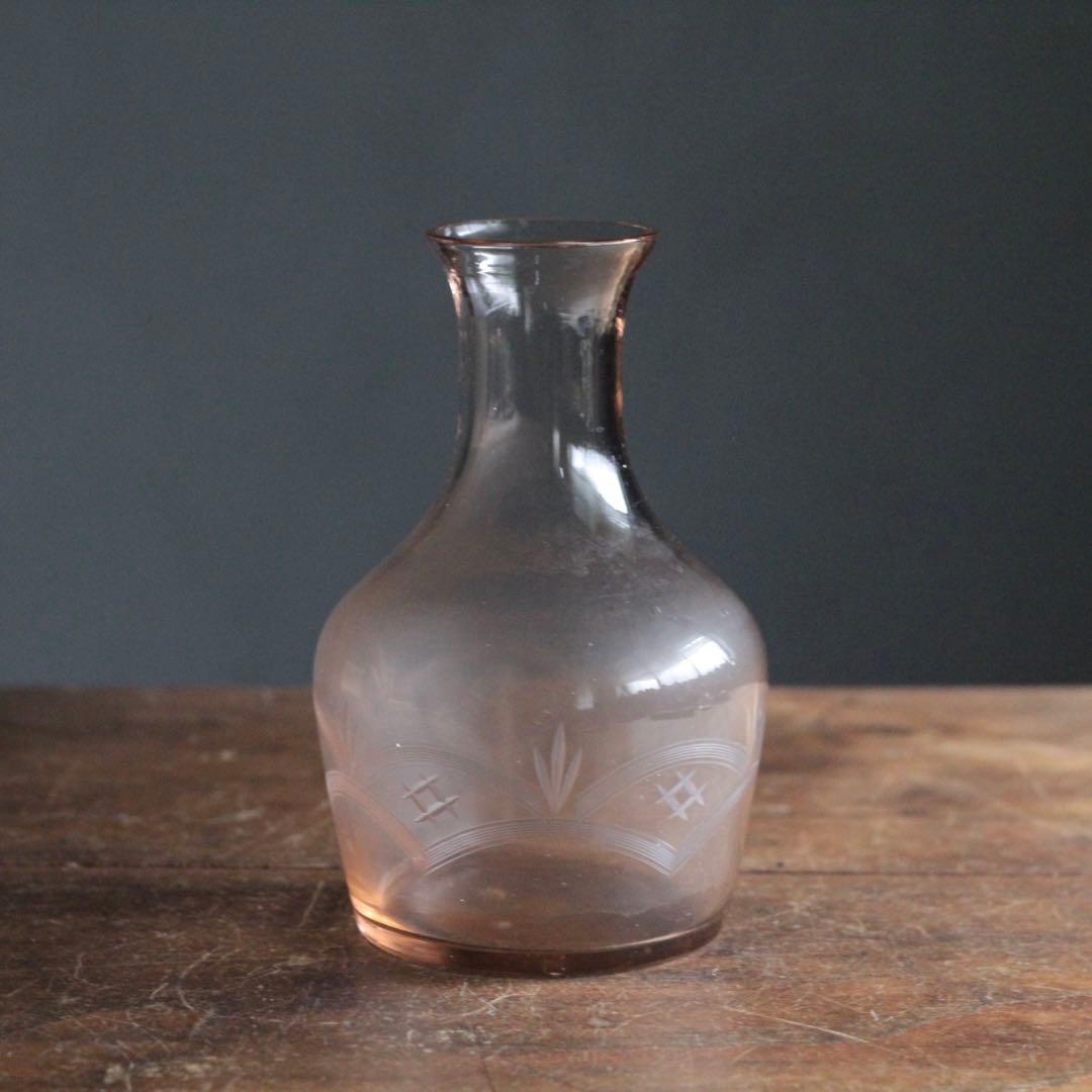 昭和 ガラス 花瓶 花器 古道具 アンティーク デキャンタ