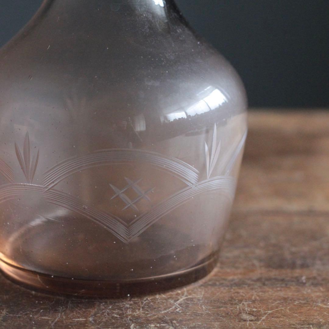 昭和 ガラス 花瓶 花器 古道具 アンティーク デキャンタ