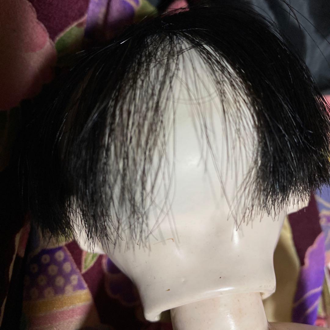 小さ目　市松人形　竹内益次郎　作　男の子　大正時代　３０ｃｍ位