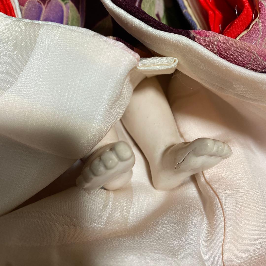 小さ目　市松人形　竹内益次郎　作　男の子　大正時代　３０ｃｍ位