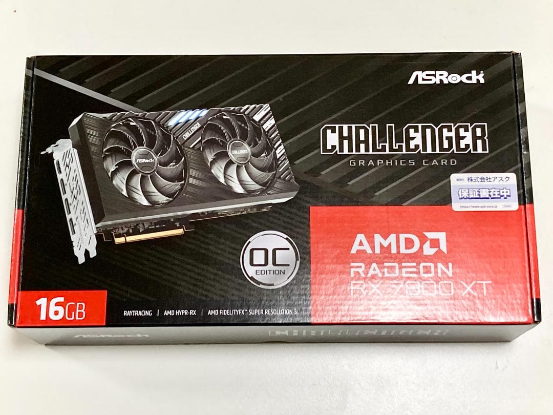 新品未開封 保証付 ASRock RX7800XT Challenger OC