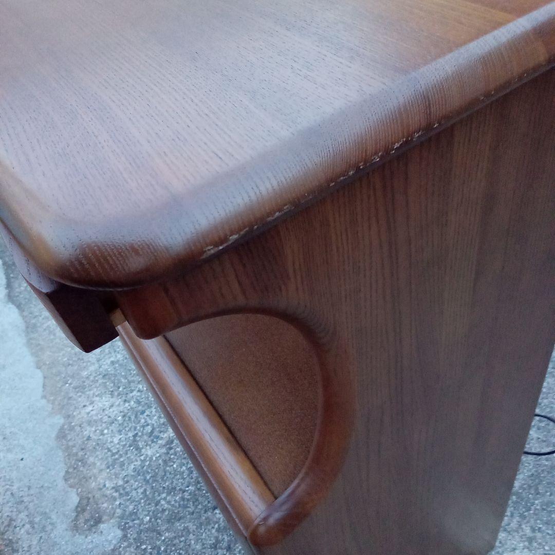 カリモク、ブラウン 電話台 引き出し付き　棚　花台　多用途キャビネット