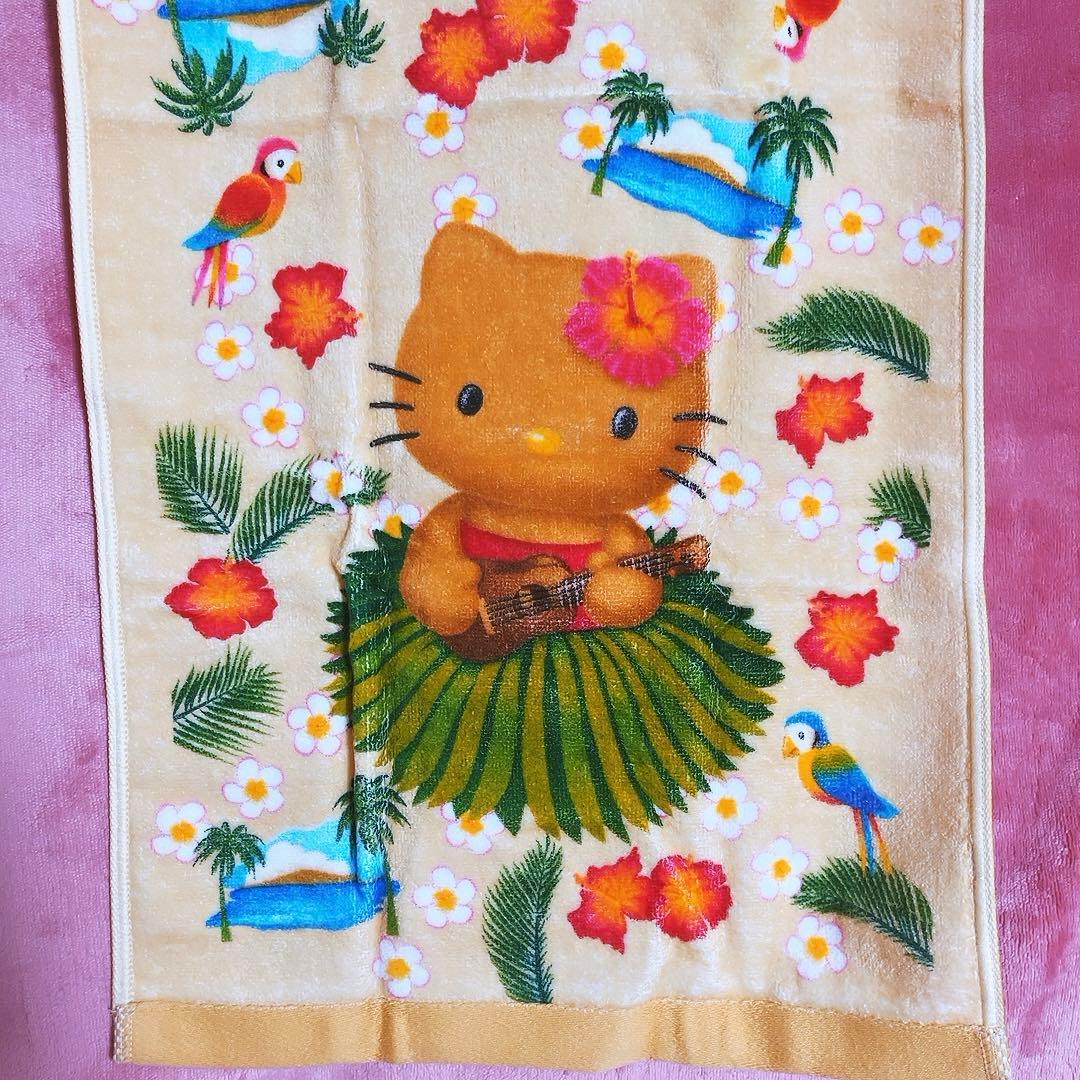 希少レア　ハローキティ　ダニエル　日焼け　ハワイ　タオル　1999 サンリオ