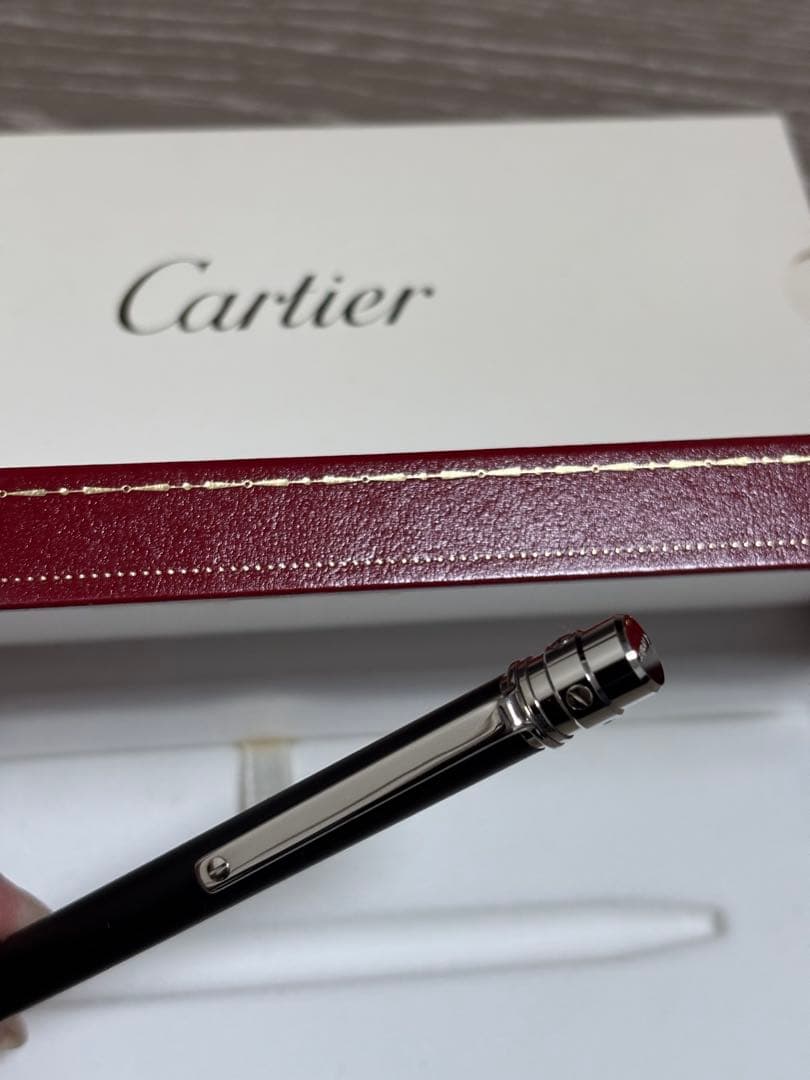 Cartier カルティエ ボールペン サントス　ブラック