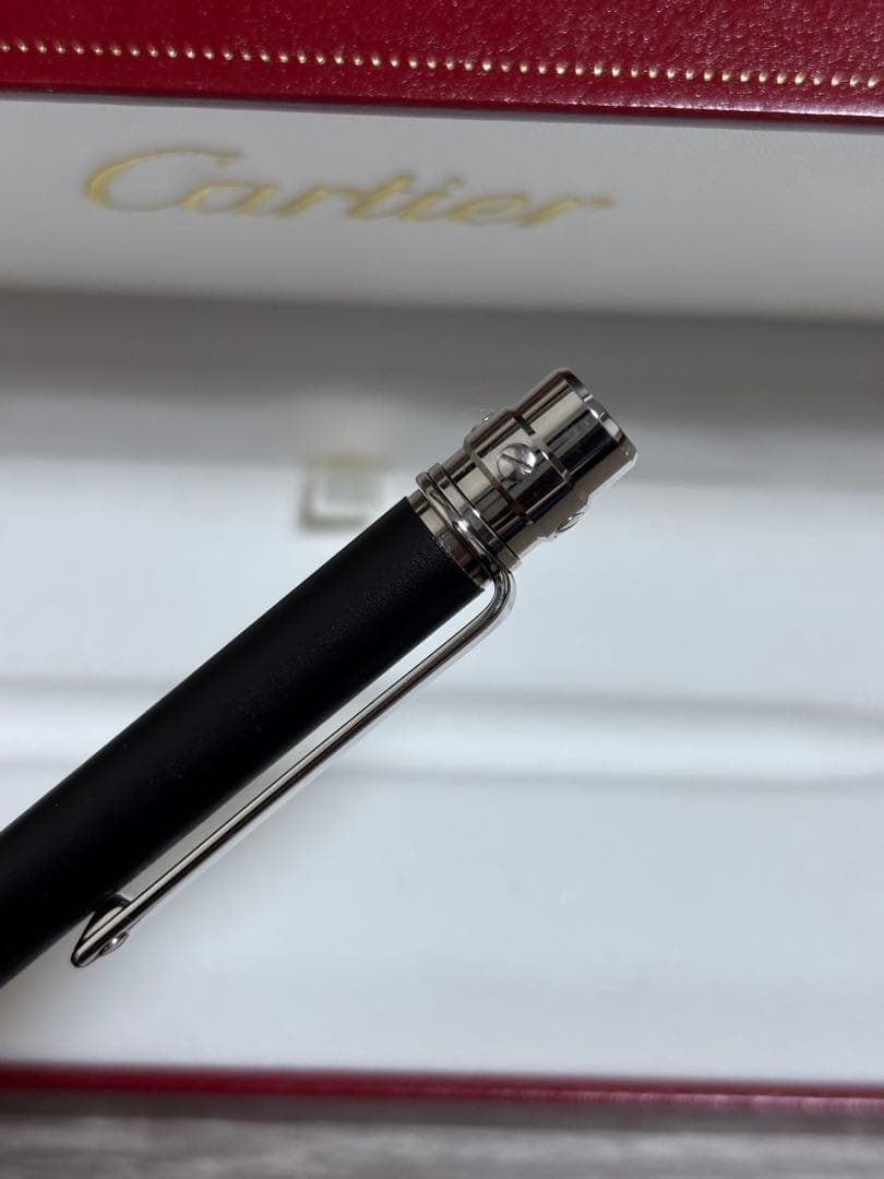 Cartier カルティエ ボールペン サントス　ブラック