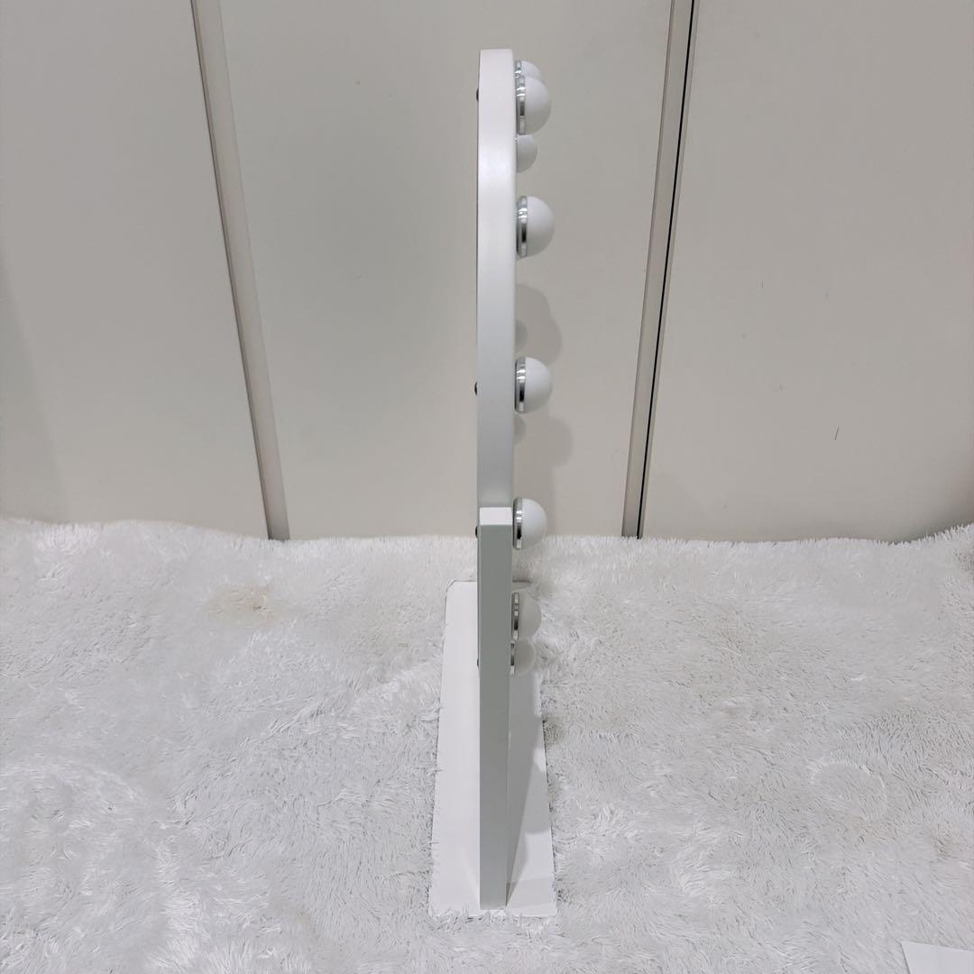 Francfranc フッツェハリウッドミラーラウンドLホワイト【女優ミラー】