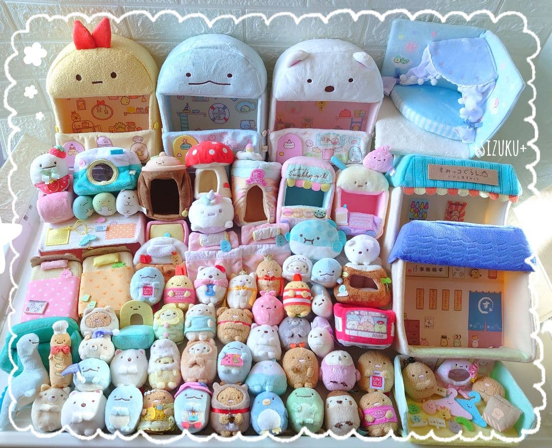 【豪華85点】すみっコぐらし ハウス のりもの てのり等 ぬいぐるみ まとめ売り