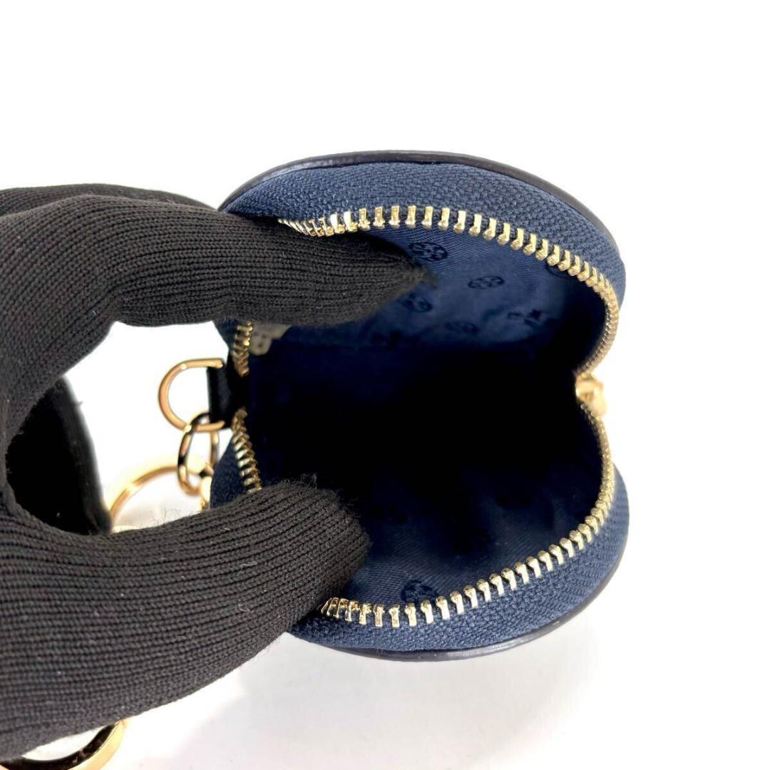 未使用 TORY BURCH トリーバーチ ケース ネイビー　レザー