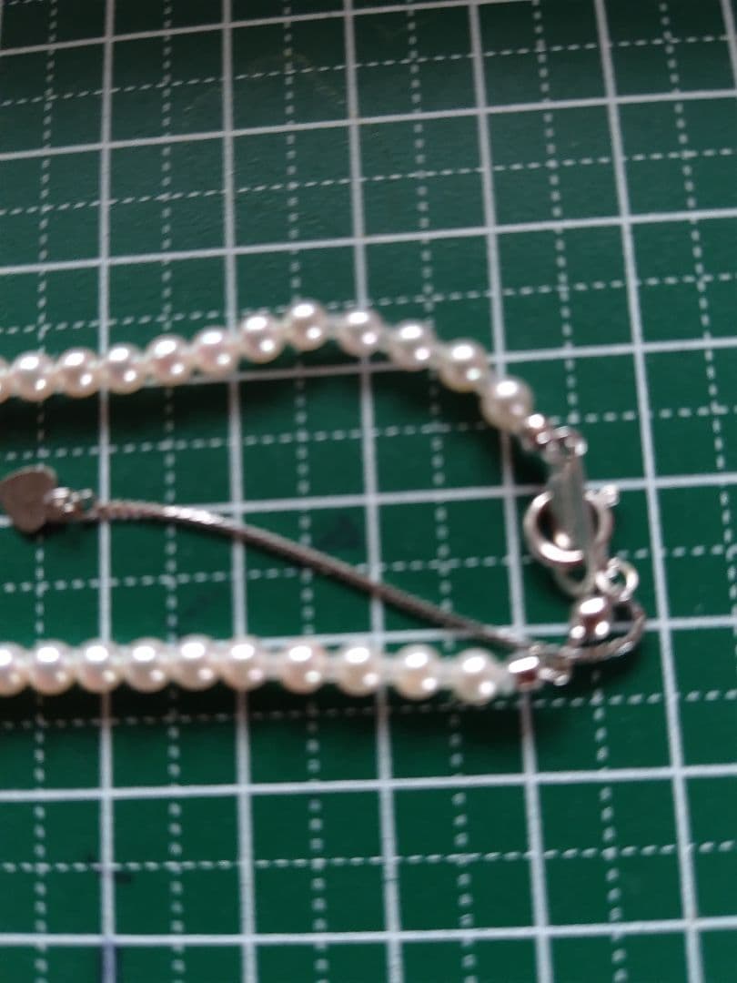 【艶照り最高】K18WG アジャスター付き あこや真珠ベビーパールネックレス