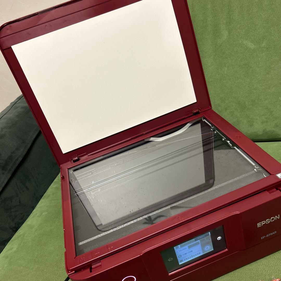 未開封インク付き EPSON EP-879AR プリンター レッド
