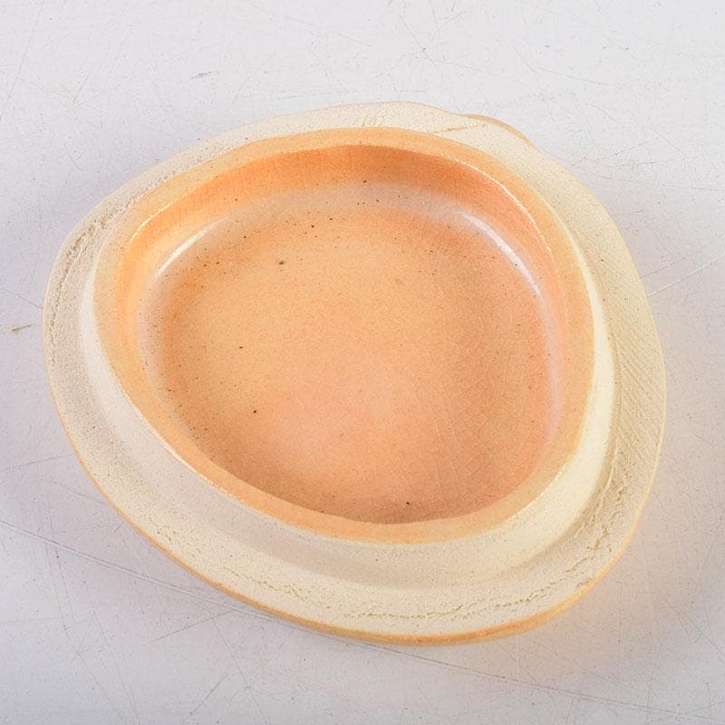 茶道具　萩焼　十二代　田原陶兵衛作　蛤香合　共布共箱　V　8754