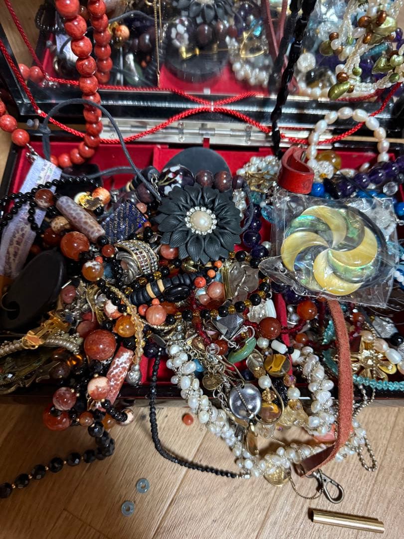 ビンテージジュエリーセット 木製ボックス付き