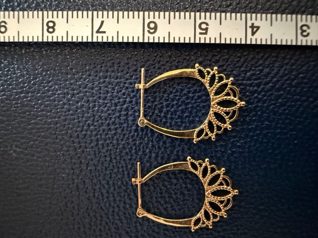 k10 イエローゴールド　フープピアス