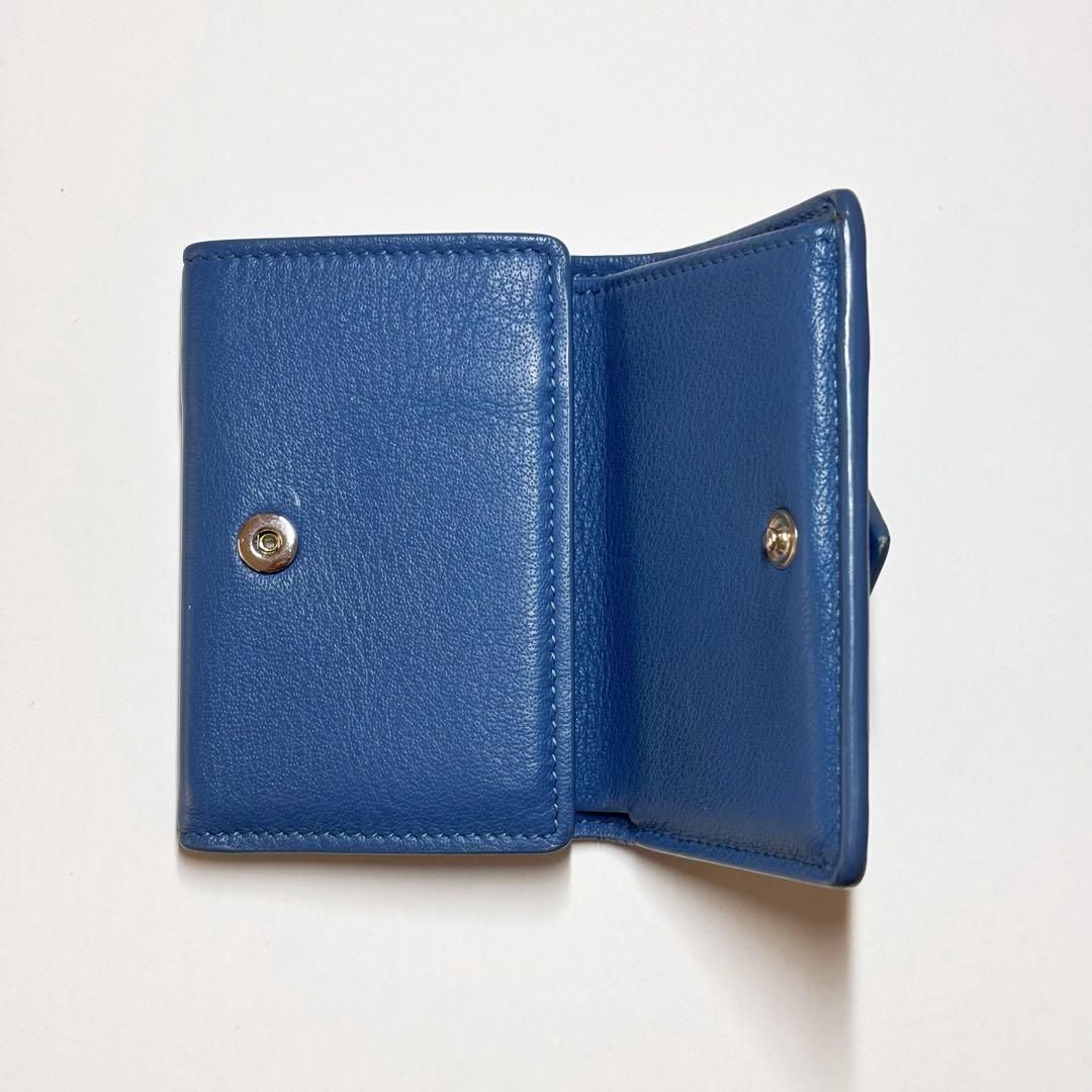 BALENCIAGA 財布 ブルー ペーパーウォレット