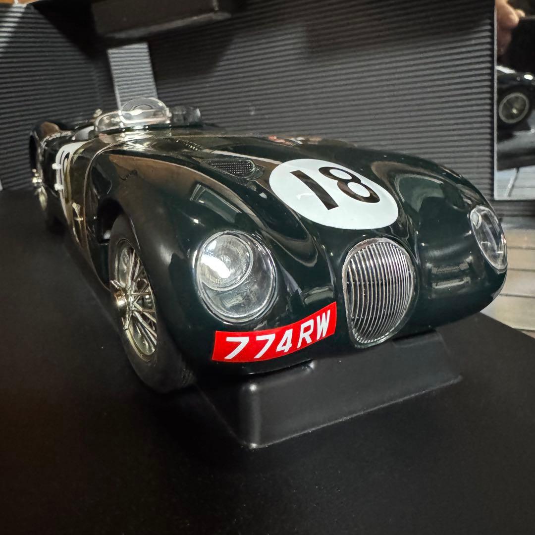 絶版 未展示品 オートアート 1/18 ジャガー Cタイプ レーシンググリーン