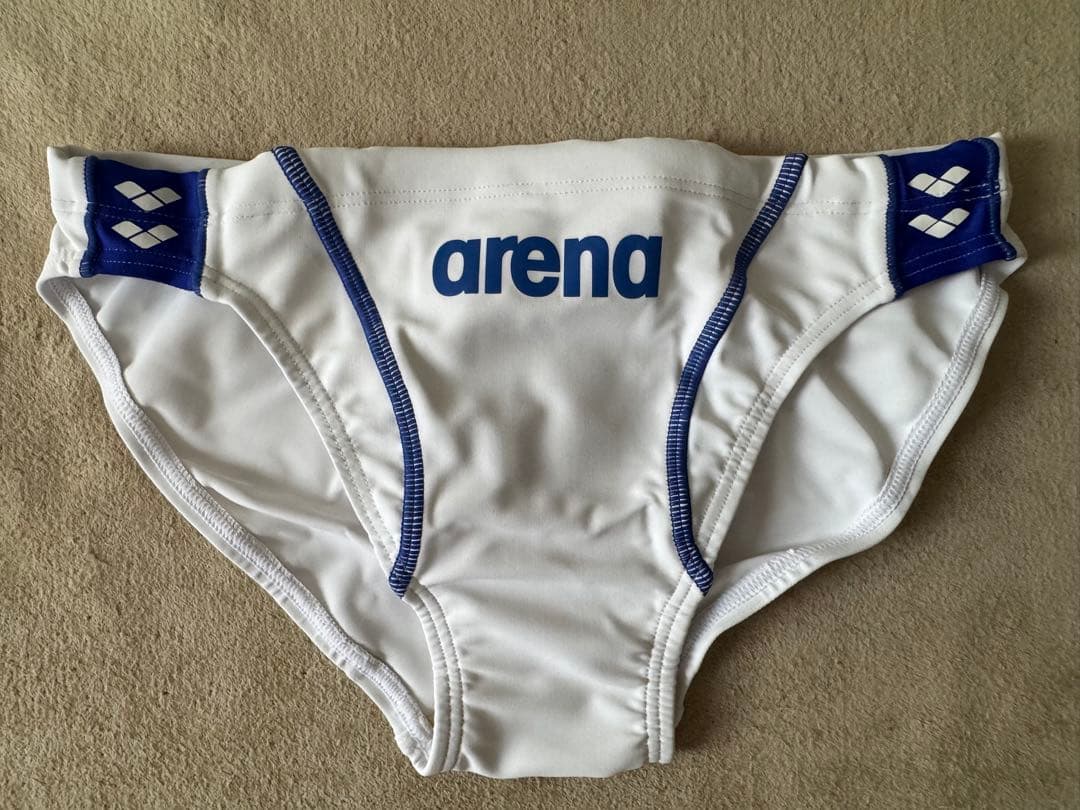 arena 競泳水着 Lサイズ ホワイト/ブルー