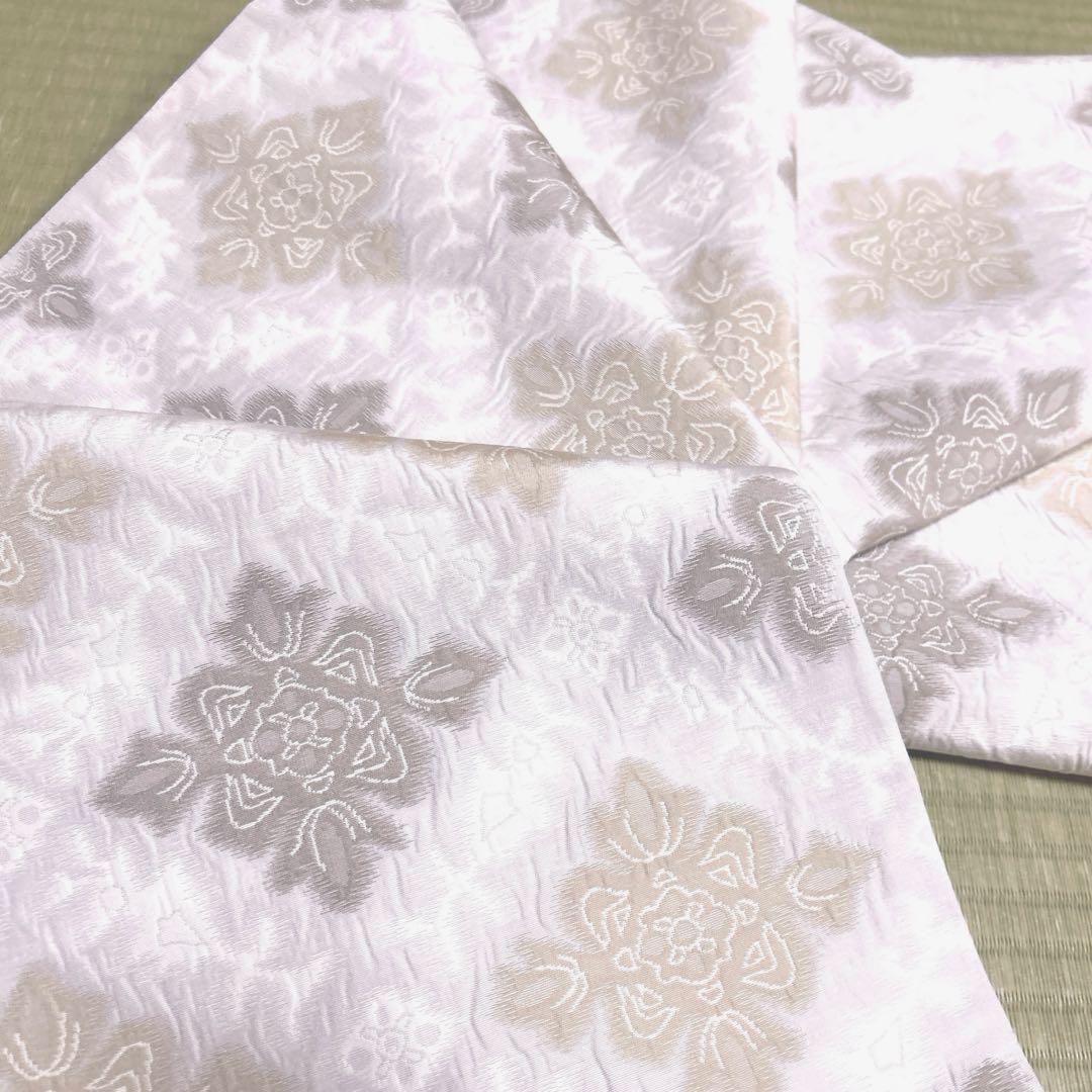 正絹　全通袋帯《花菱》