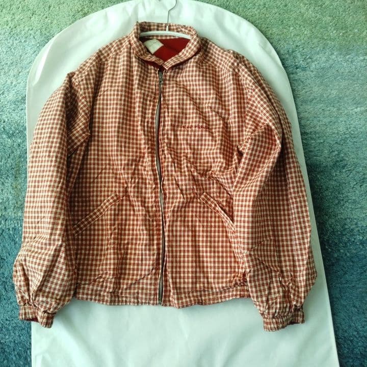 Karl Helmet 赤＆チェック リバーシブルジャケット・ユニセックス