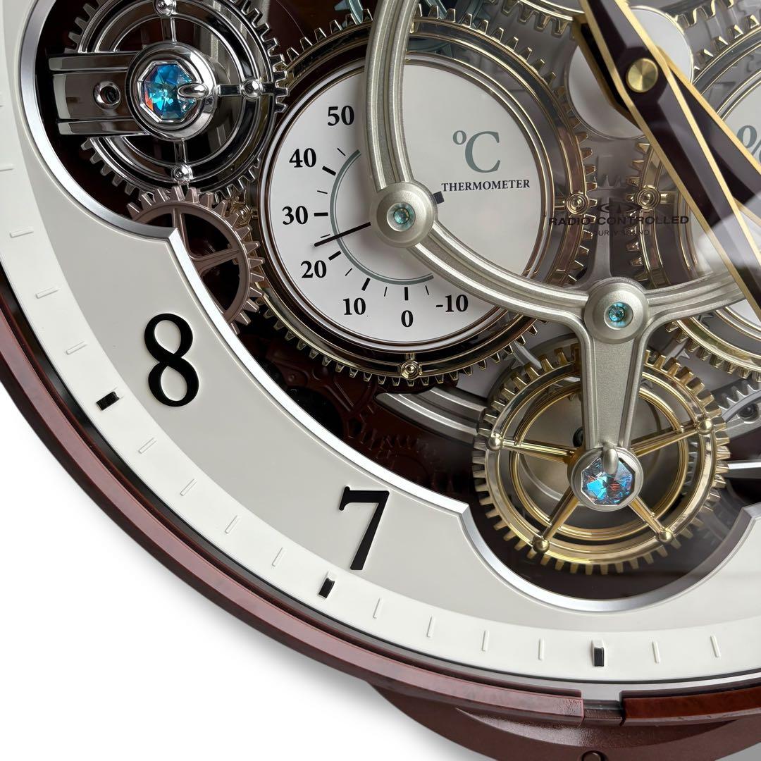 【美品】リズム スモールワールド 4MN515RH 掛け時計 からくり時計30曲