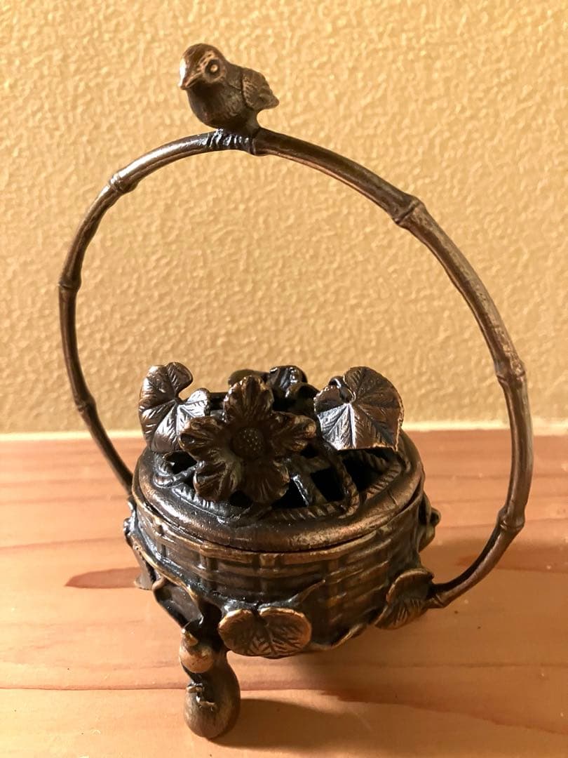 アートオブジェ 花篭香炉