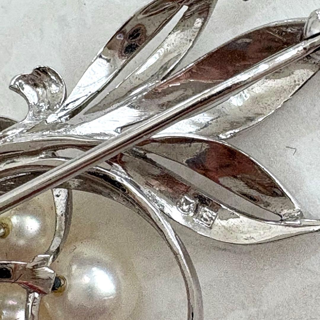 ま*ん様 希少✨MIKIMOTO ミキモト　シルバー　アコヤ真珠7球　ブーケ　ブ