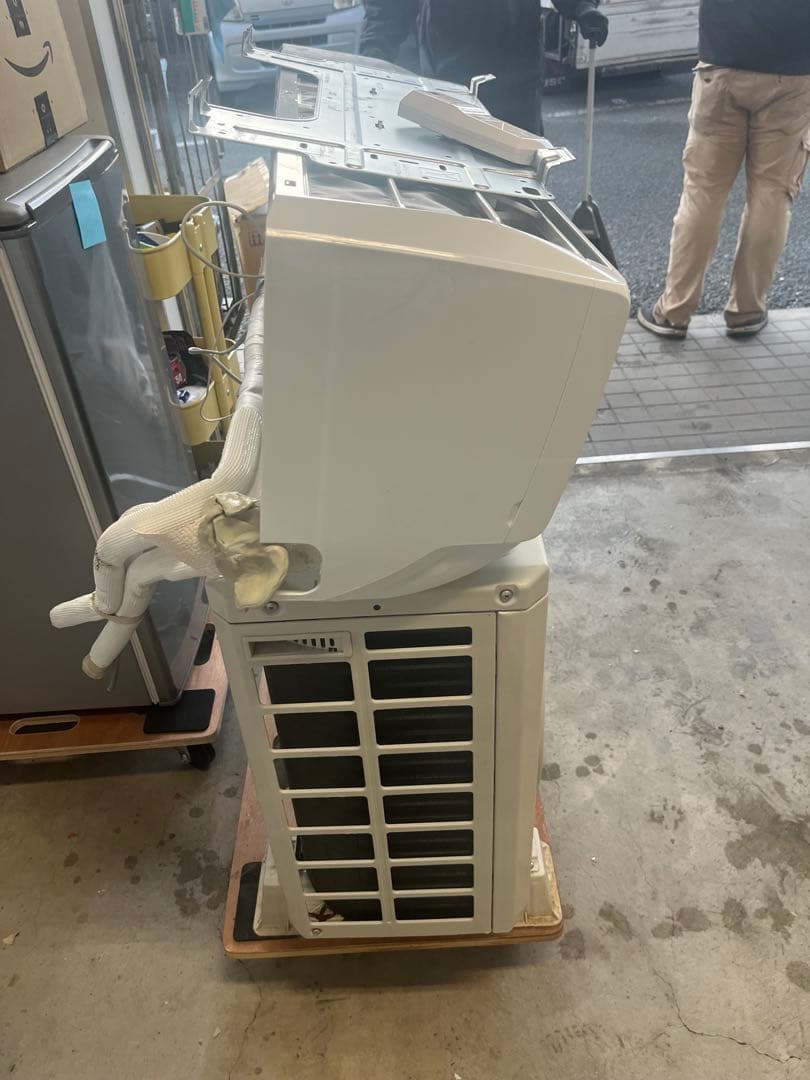 分解洗浄済みSHARP AY-P22DH エアコン室外機2023年製　T