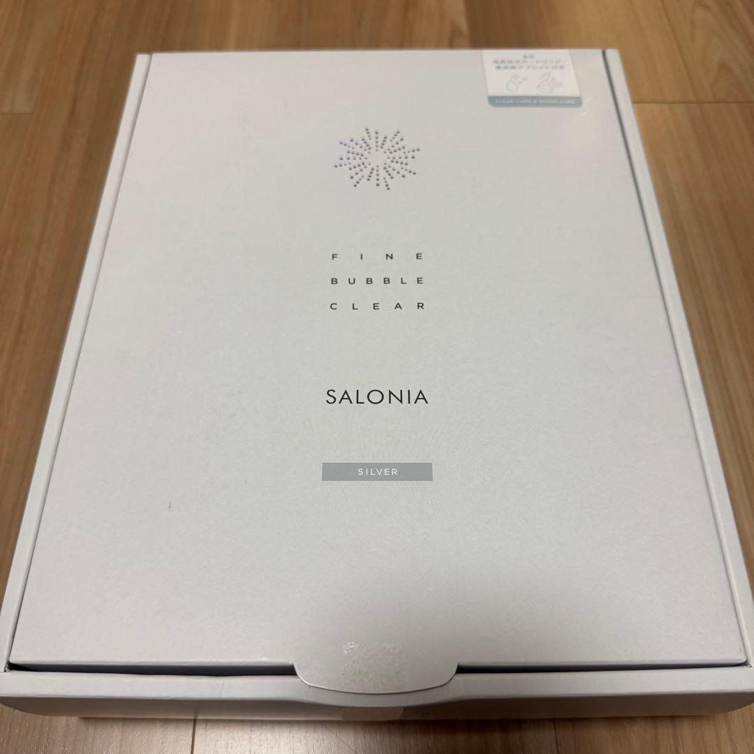 SALONIA ファインバブルクリアシャワーヘッド シルバー