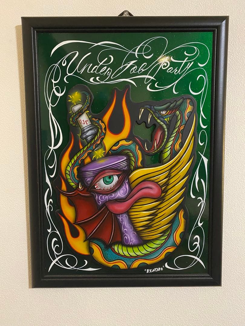 額付き　ハンドメイドアート