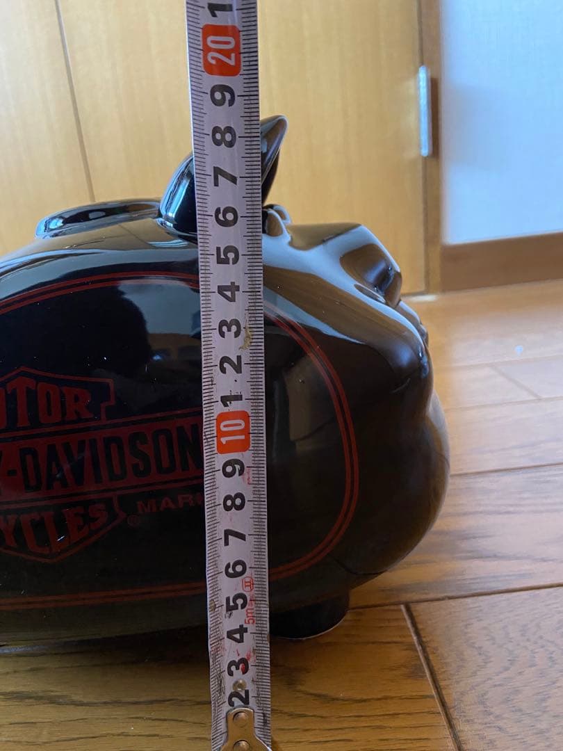 Harley-Davidson 豚型貯金箱 黒