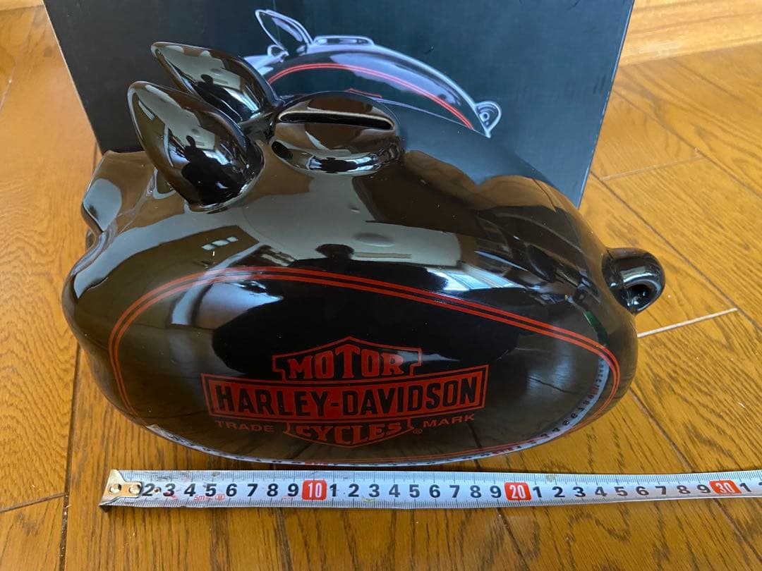 Harley-Davidson 豚型貯金箱 黒
