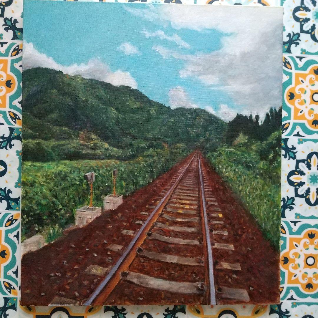 風景画#4 岐阜 油彩画 10号 F10 油絵