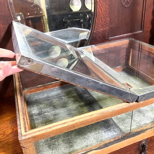 ビンテージ　卓上ショーケース　ガラスケース　コレクションケース