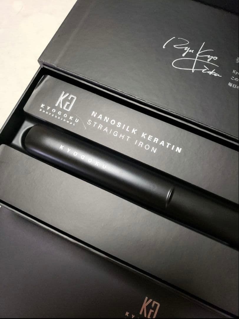 ヘアアイロン KYOGOKU NANOSILK KERATIN STRAIGHT IRON