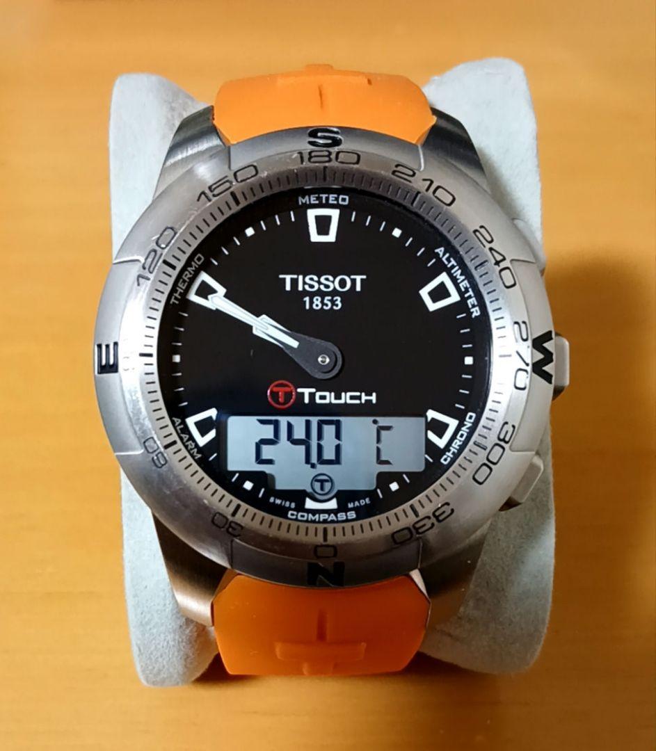 は*ん様 【美品】【稼働品】TISSOT T-Touch 腕時計 純正ベルト1本