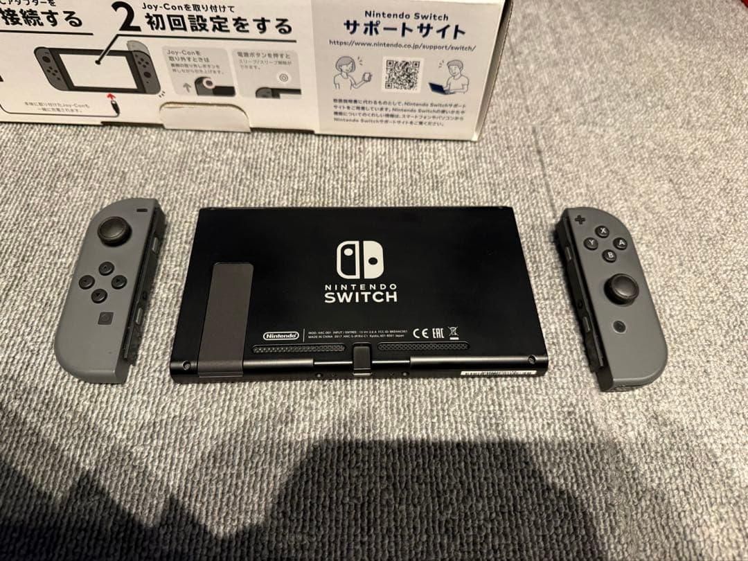 初代Nintendo Switch グレー 本体 付属品完備 美品