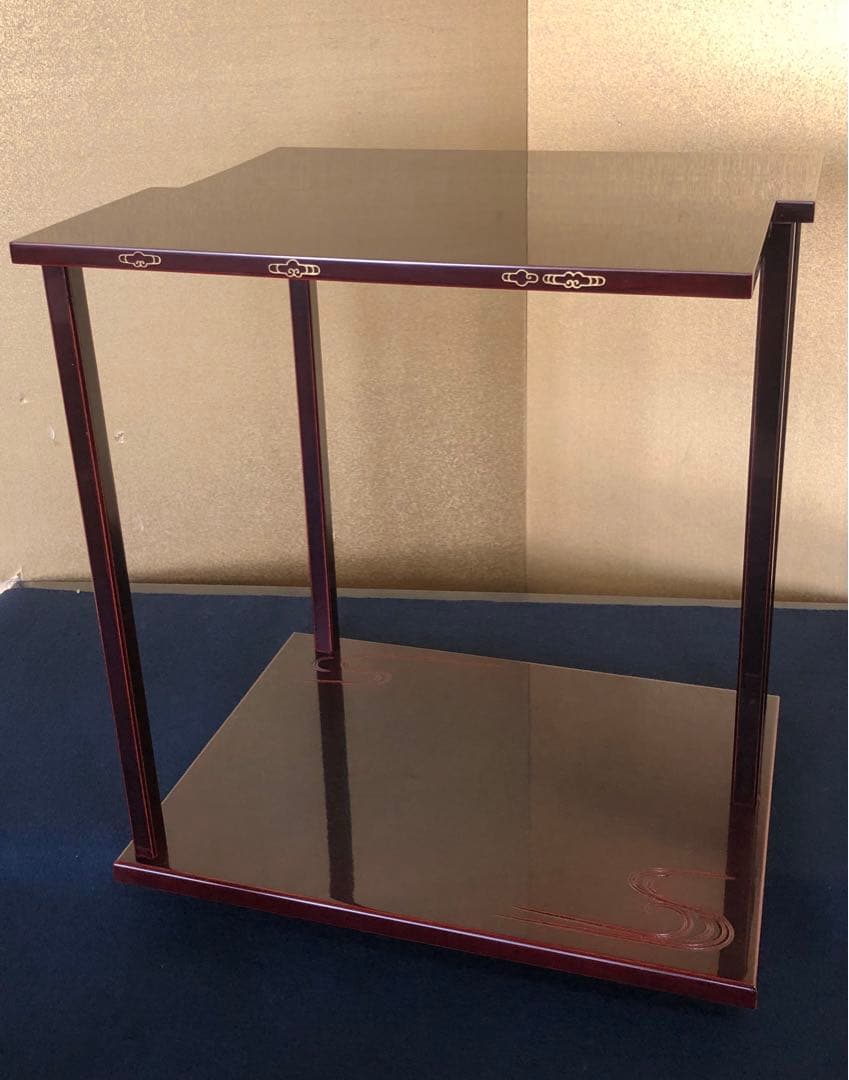 《レ》茶道具 鵬雲斎好 山雲棚 組立式 元箱　251118え3