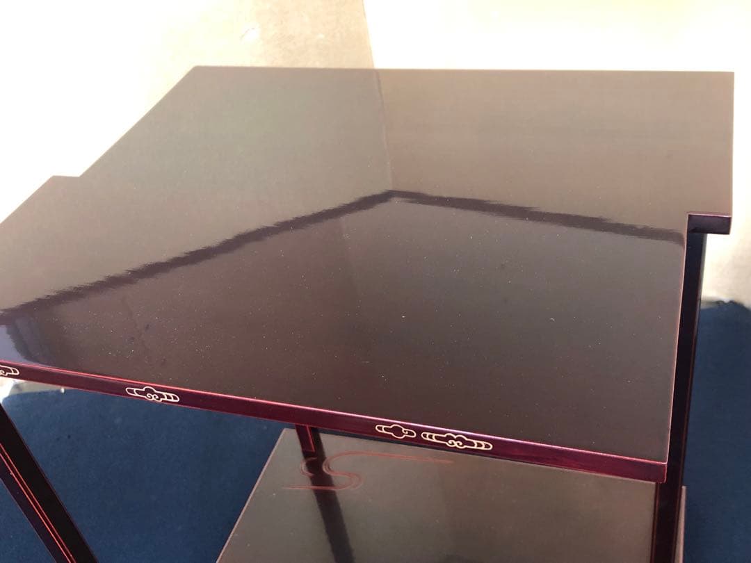 《レ》茶道具 鵬雲斎好 山雲棚 組立式 元箱　251118え3