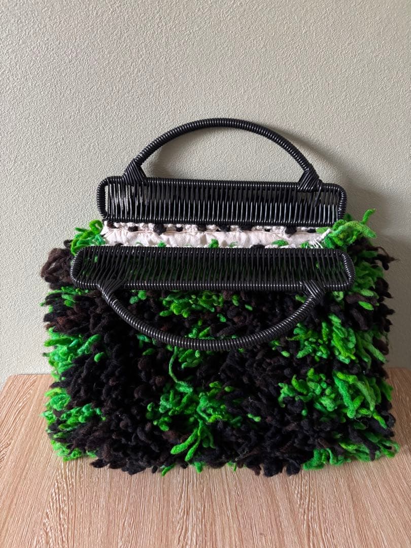 MARNI MARKET Woolyバッグ　ファーングリーン　マルニマーケット