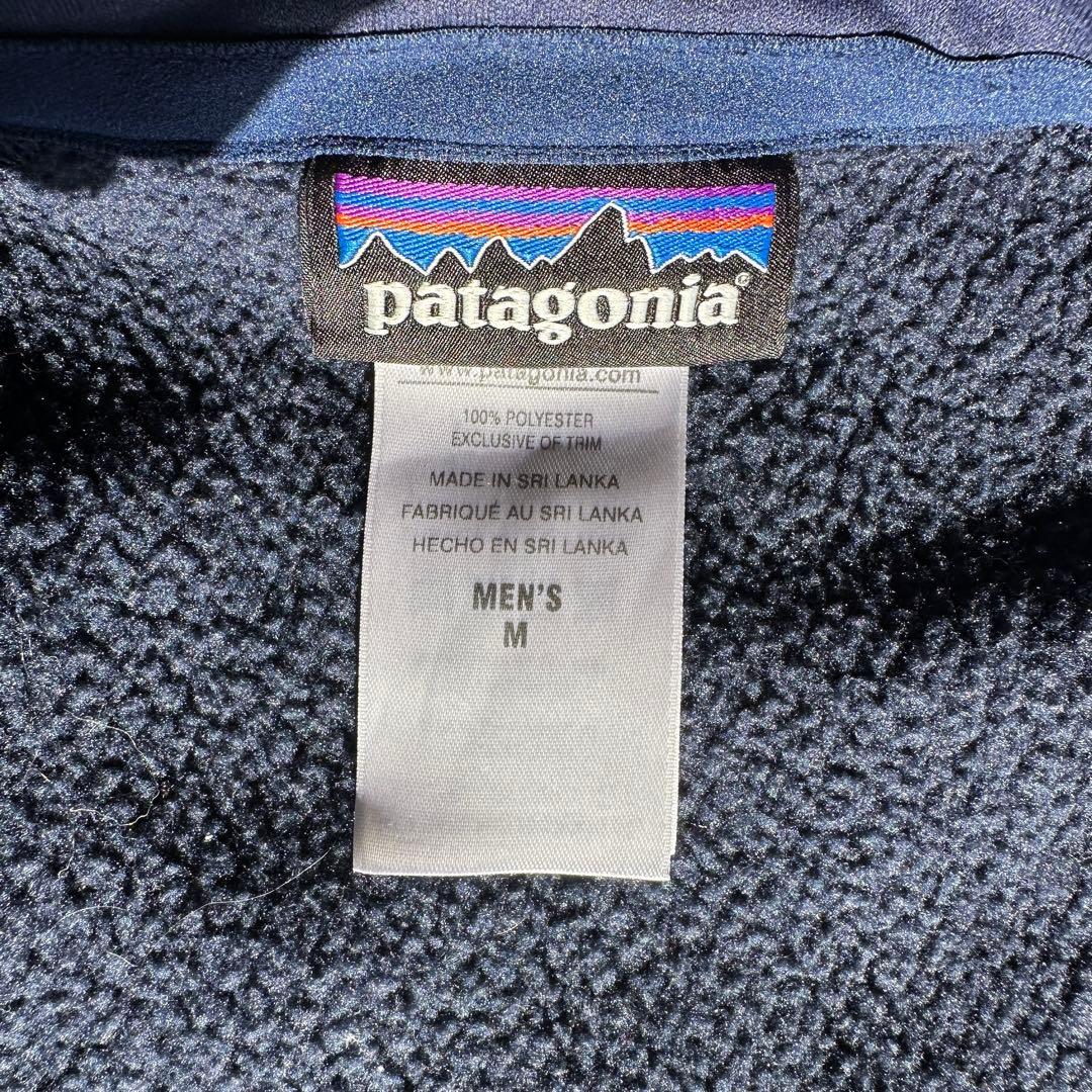 【極美品】patagonia フリースベスト ネイビー M