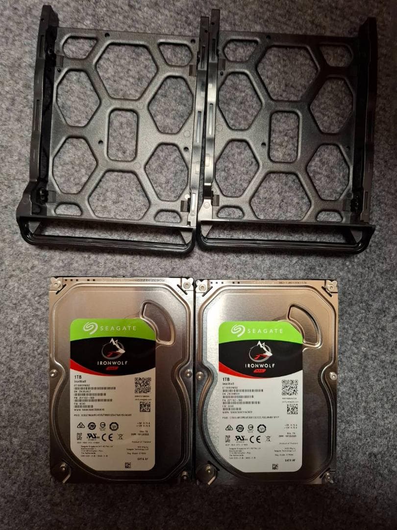 Synology DS218j NAS 2ベイ HDD(1TB*2)付き